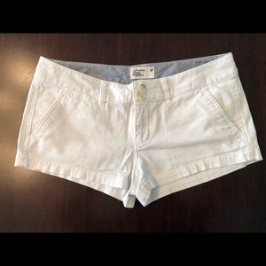 American Eagle low rise white short shorts size 0